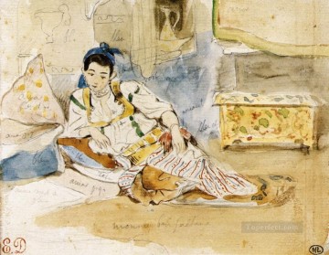  Su Obras - Mounay ben Sultan Romántico Eugène Delacroix